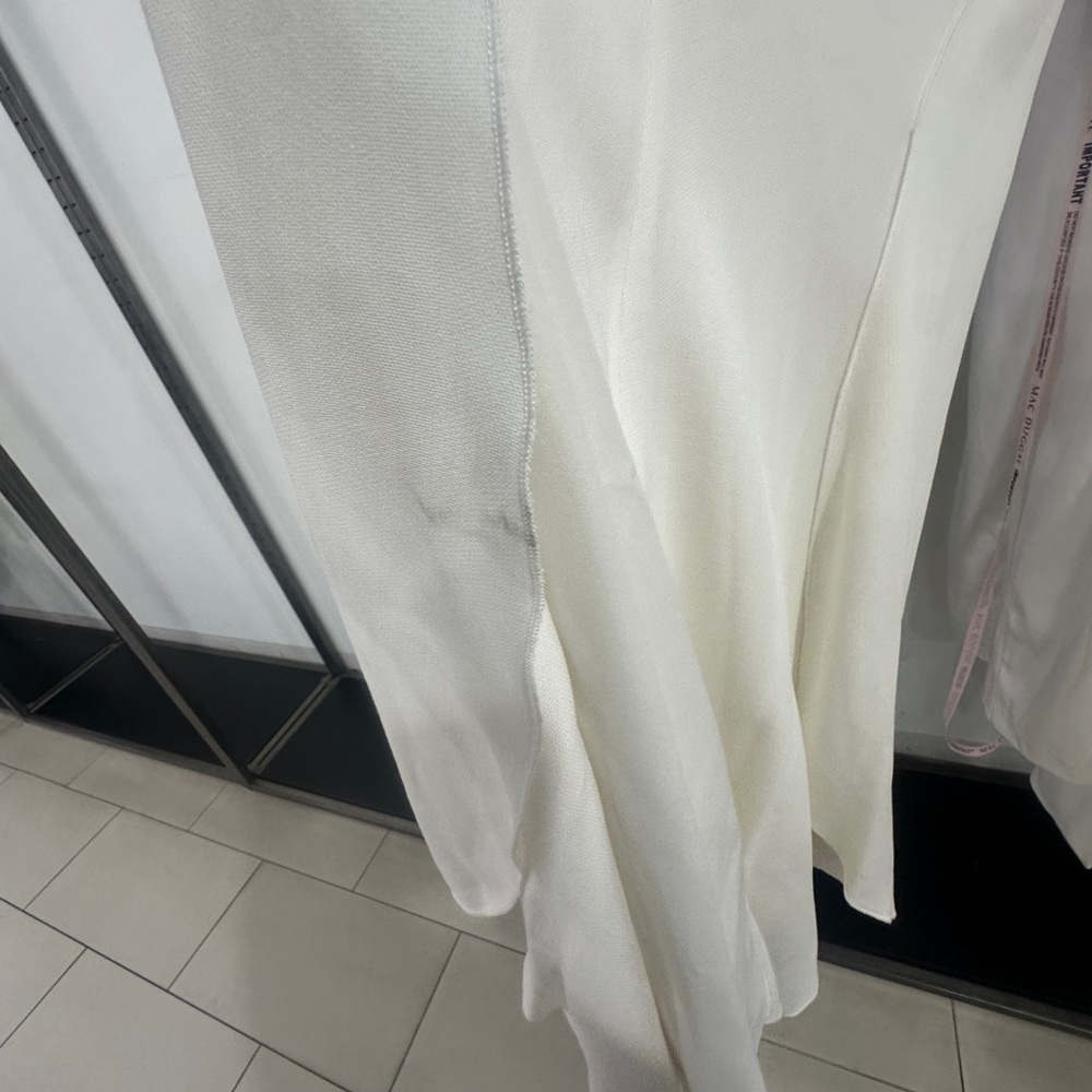 NWT Victoria Beckham Cap Sleeve Dress Ivory Size 6 - Picture 5 of 10